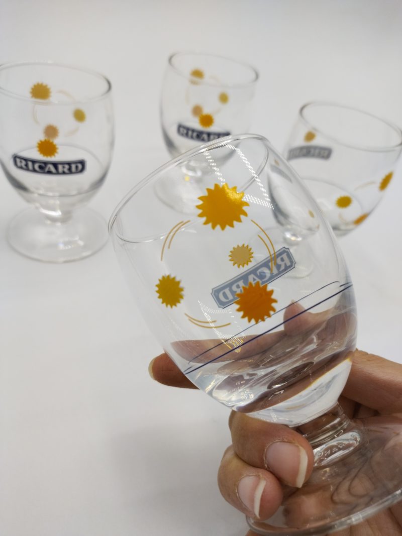 Lot de 4 verres ballons bibi Ricard Arc France – Image 4
