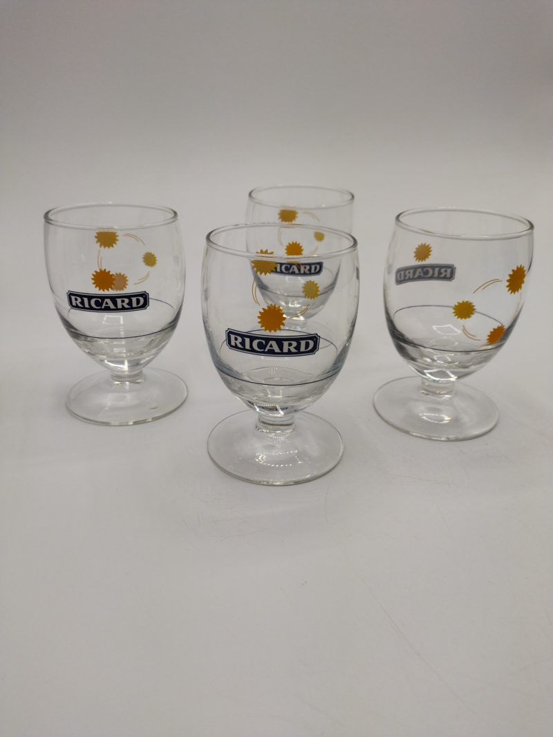 Lot de 4 verres ballons bibi Ricard Arc France – Image 3