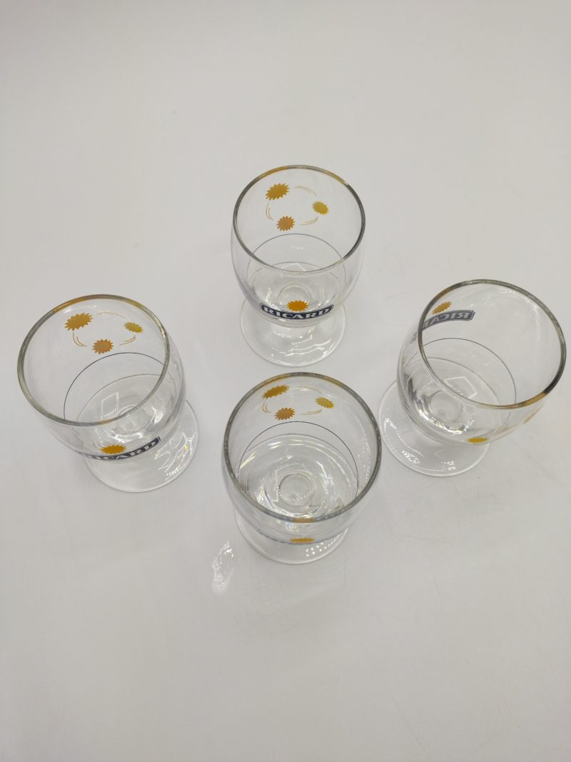 Lot de 4 verres ballons bibi Ricard Arc France – Image 2