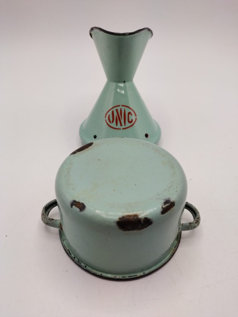 Inhalateur vintage metal email vert d'eau unic (3)