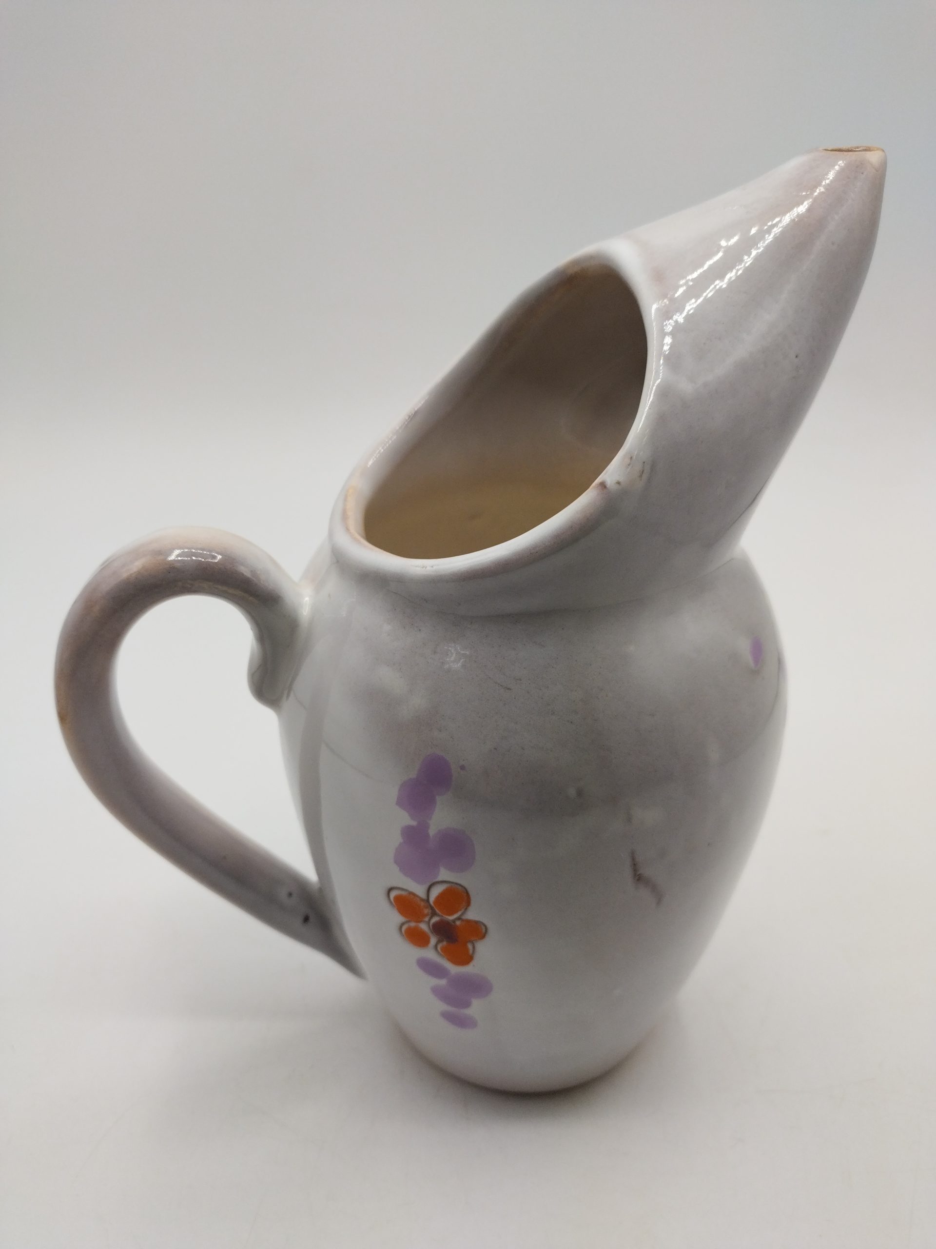 Carafe pichet artisanale céramique petites fleurs - Ressourcerie Histoires  Sans Fin