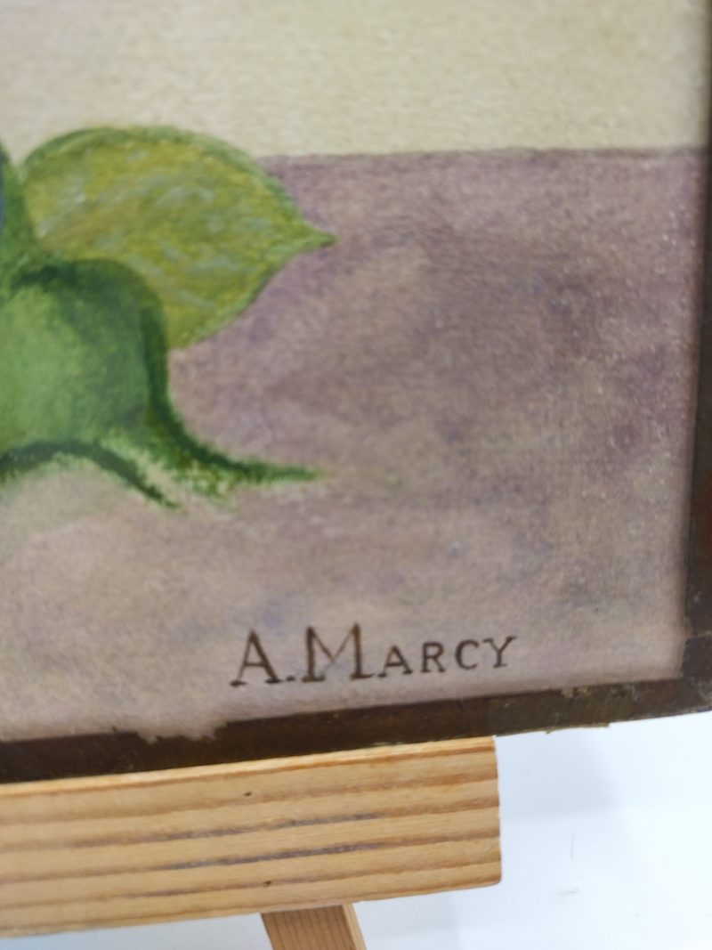 Duo petits tableaux pastel gras et gouache roses de jardin – Image 6