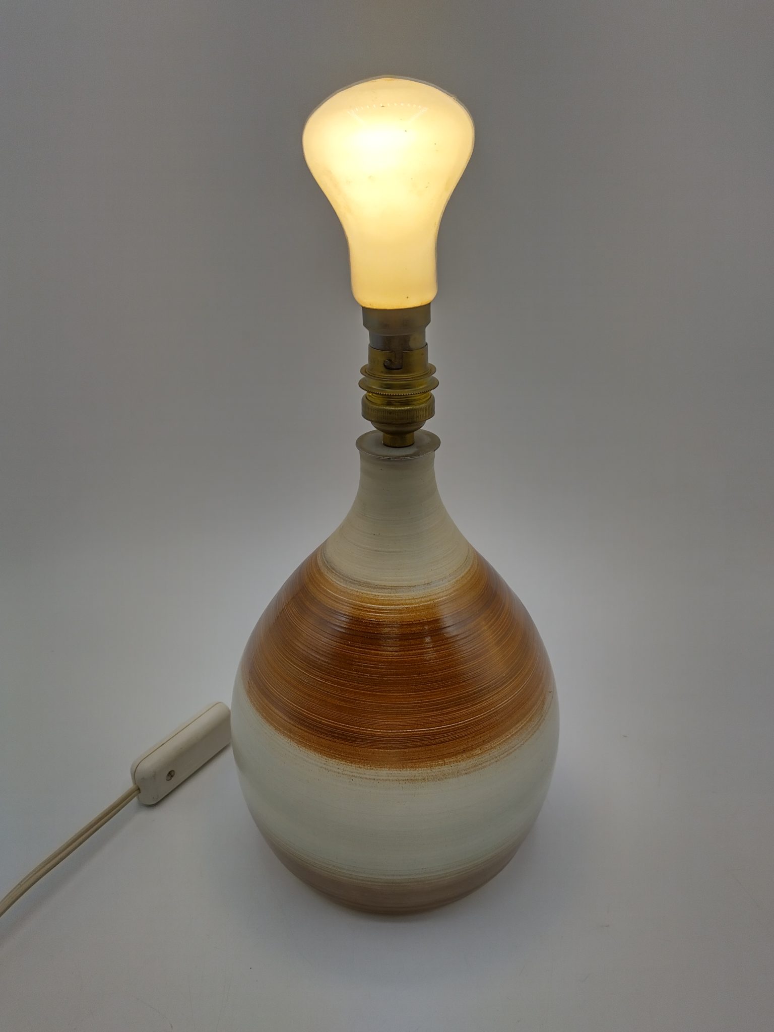 Lampe Champignon Terre Crue – Fait Main – Style Arbre/morilles – Déco Vintage