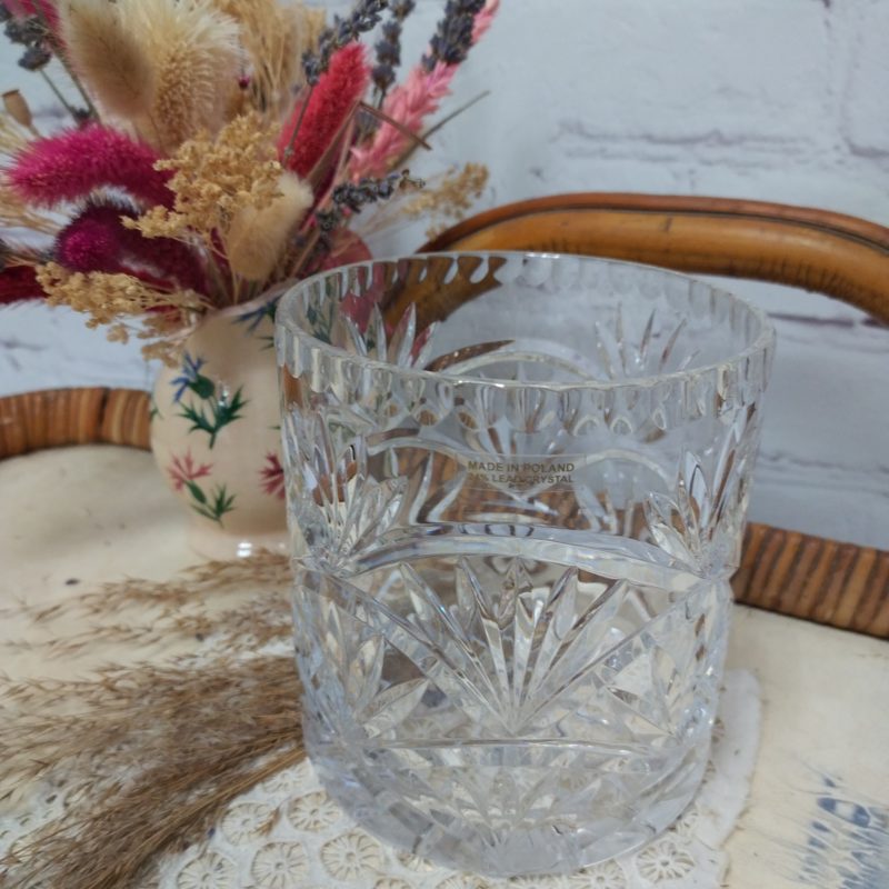 seau glaçons vintage cristal taillé art déco (1)