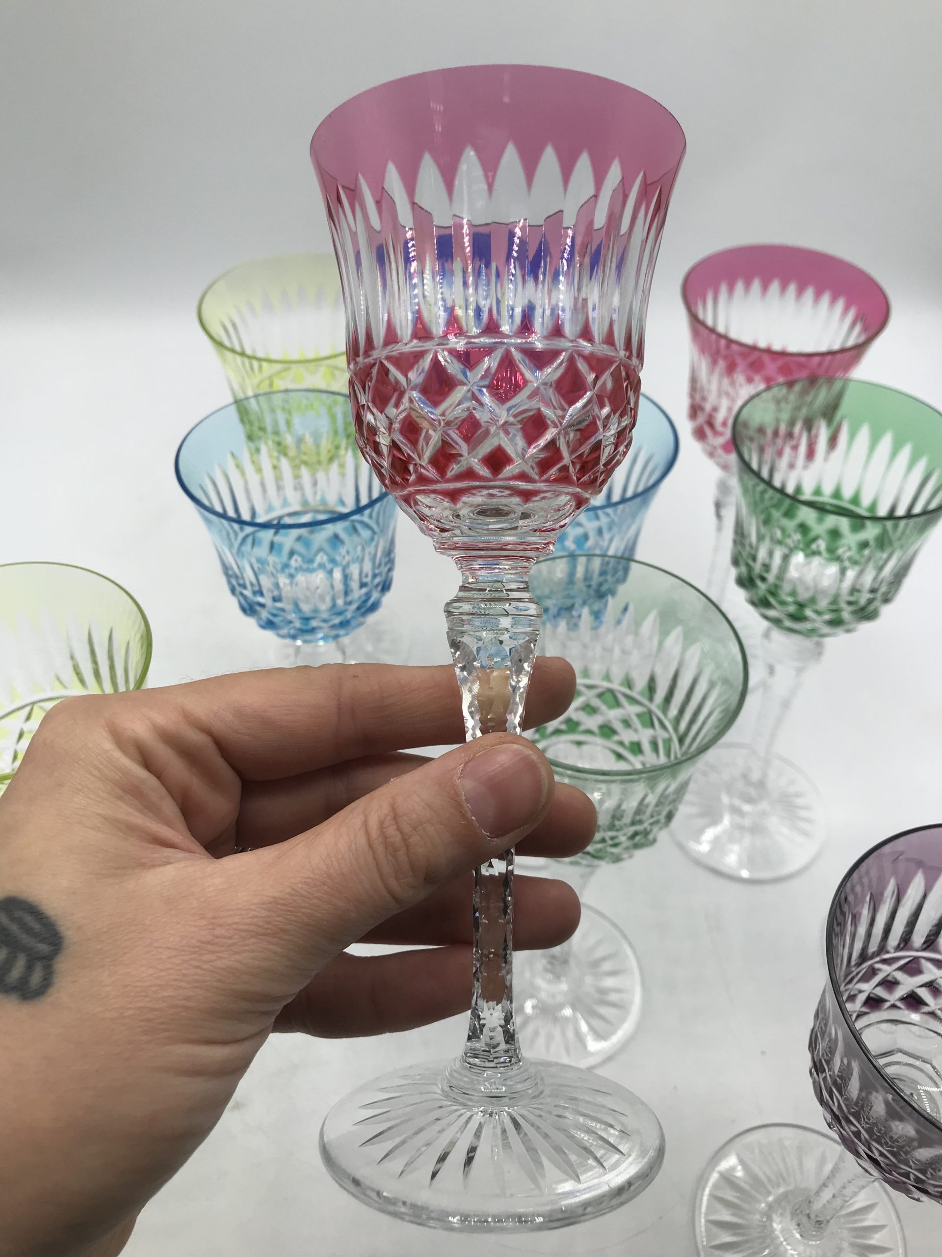 Ensemble de 12 verres en cristal de baccarat 1930 - Ressourcerie Histoires  Sans Fin