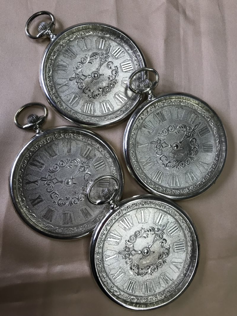 4 dessous de verre montre à gousset