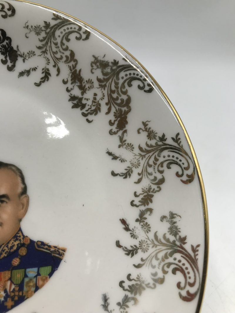 Assiette porcelaine Prince Rainier Grace Kelly – Image 2