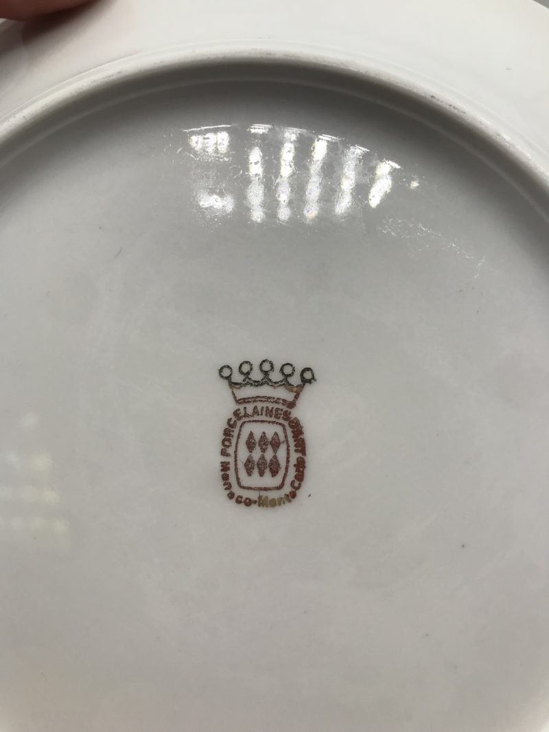 Assiette porcelaine Prince Rainier Grace Kelly – Image 3