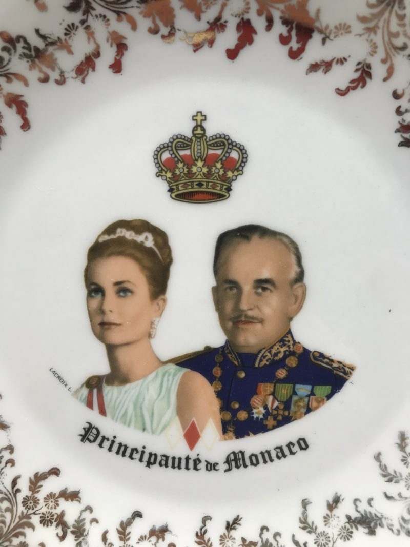 Assiette porcelaine Prince Rainier Grace Kelly – Image 5