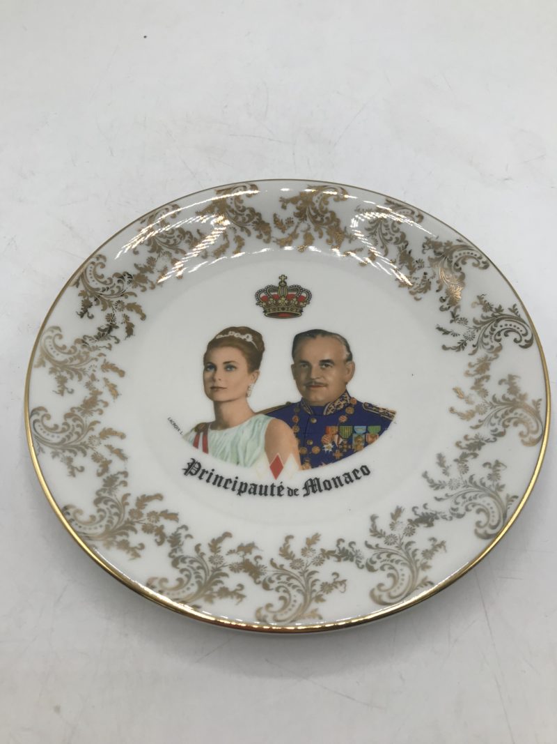 Assiette porcelaine Prince Rainier Grace Kelly – Image 6