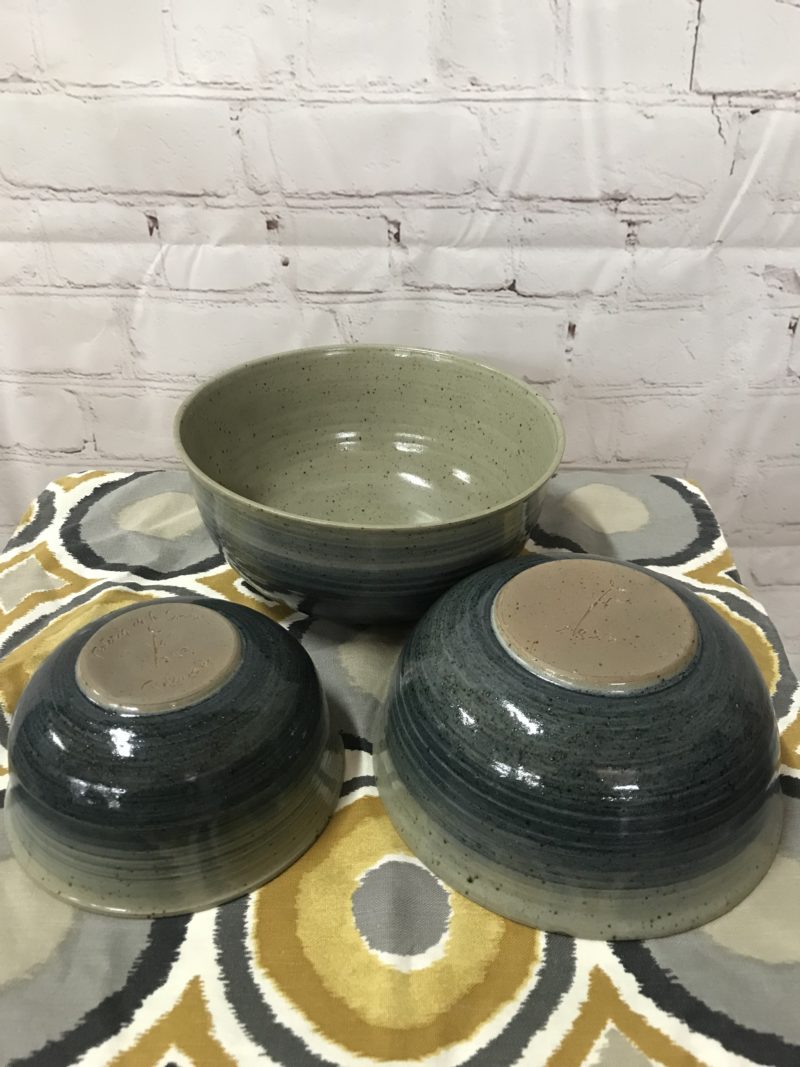 lot de 3 saladiers poterie artisanale