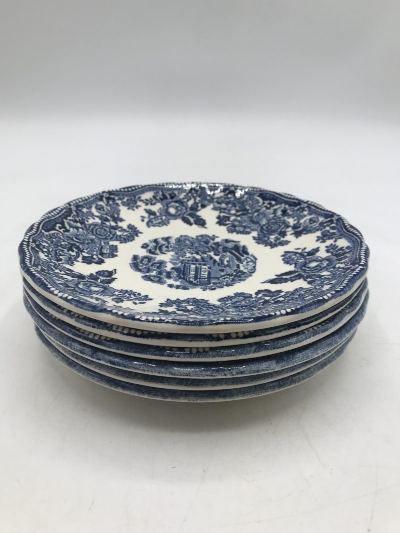 Lot de 6 assiettes à petit déjeuner Staffordshire England – Image 4