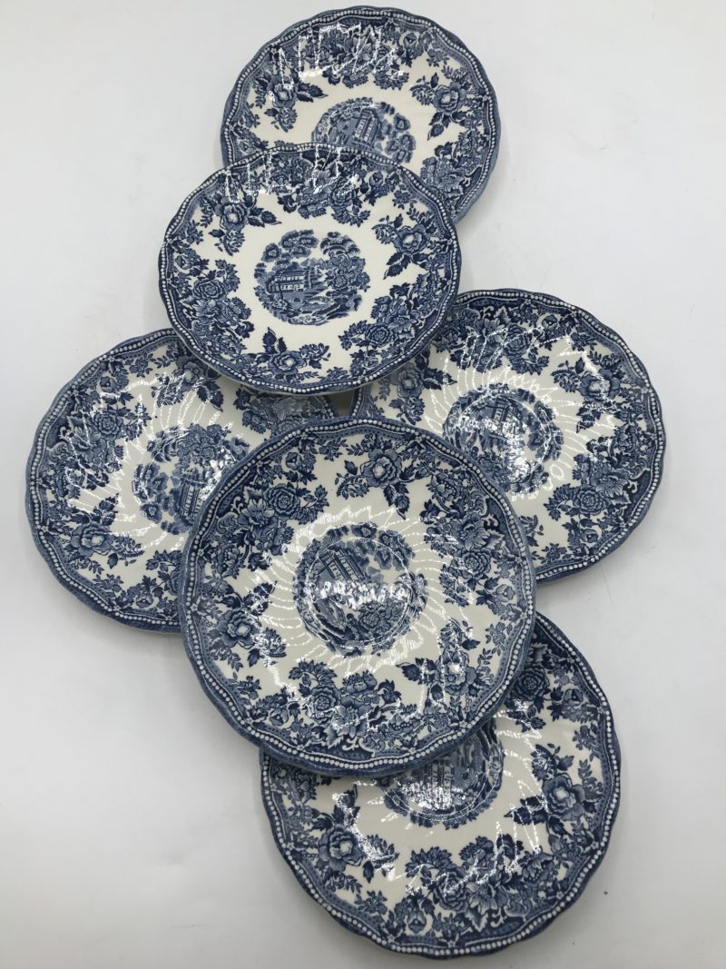 Lot de 6 assiettes à petit déjeuner Staffordshire England – Image 5