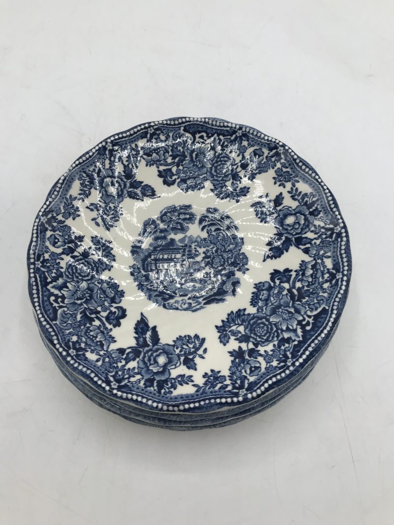 Lot de 6 assiettes à petit déjeuner Staffordshire England – Image 7