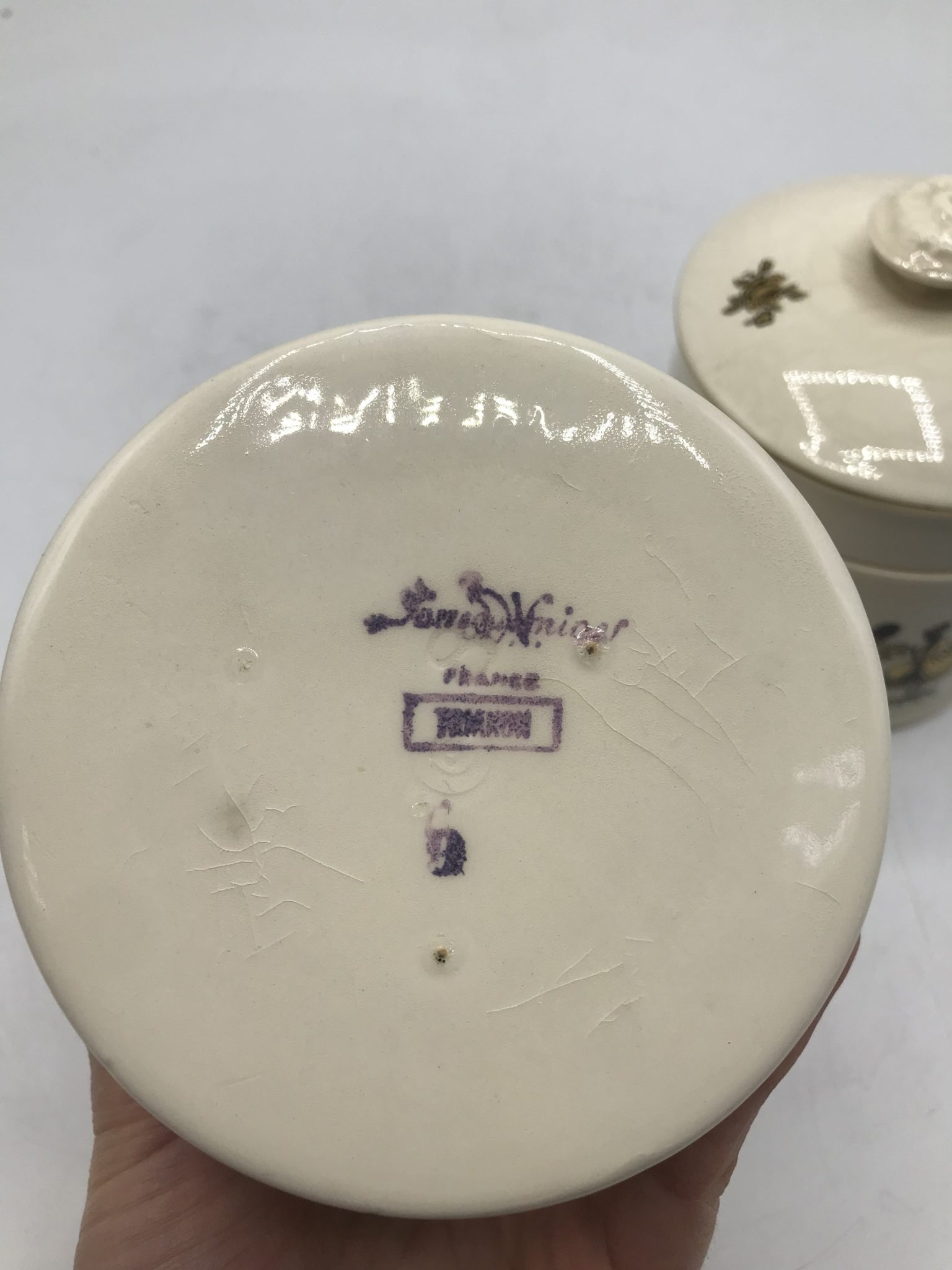 VENDU - Lot de 6 assiettes à dessert porcelaine de Gien modèle Chambord
