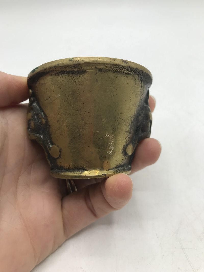 Ensemble de 2 petits mortiers d'apothicaire en bronze – Image 3