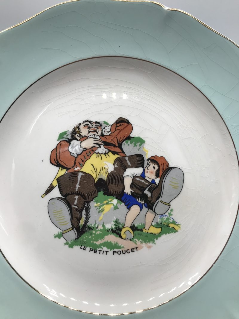 Service 12 assiettes et 1 plat de service St Amand 1930 – Image 11