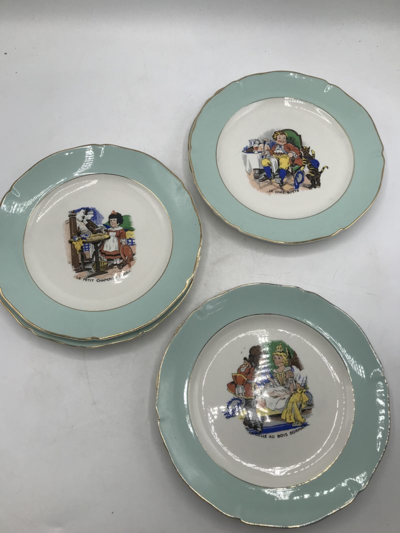 Service 12 assiettes et 1 plat de service St Amand 1930 – Image 12