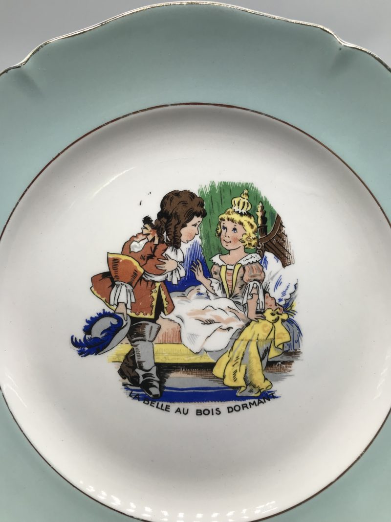 Service 12 assiettes et 1 plat de service St Amand 1930 – Image 3