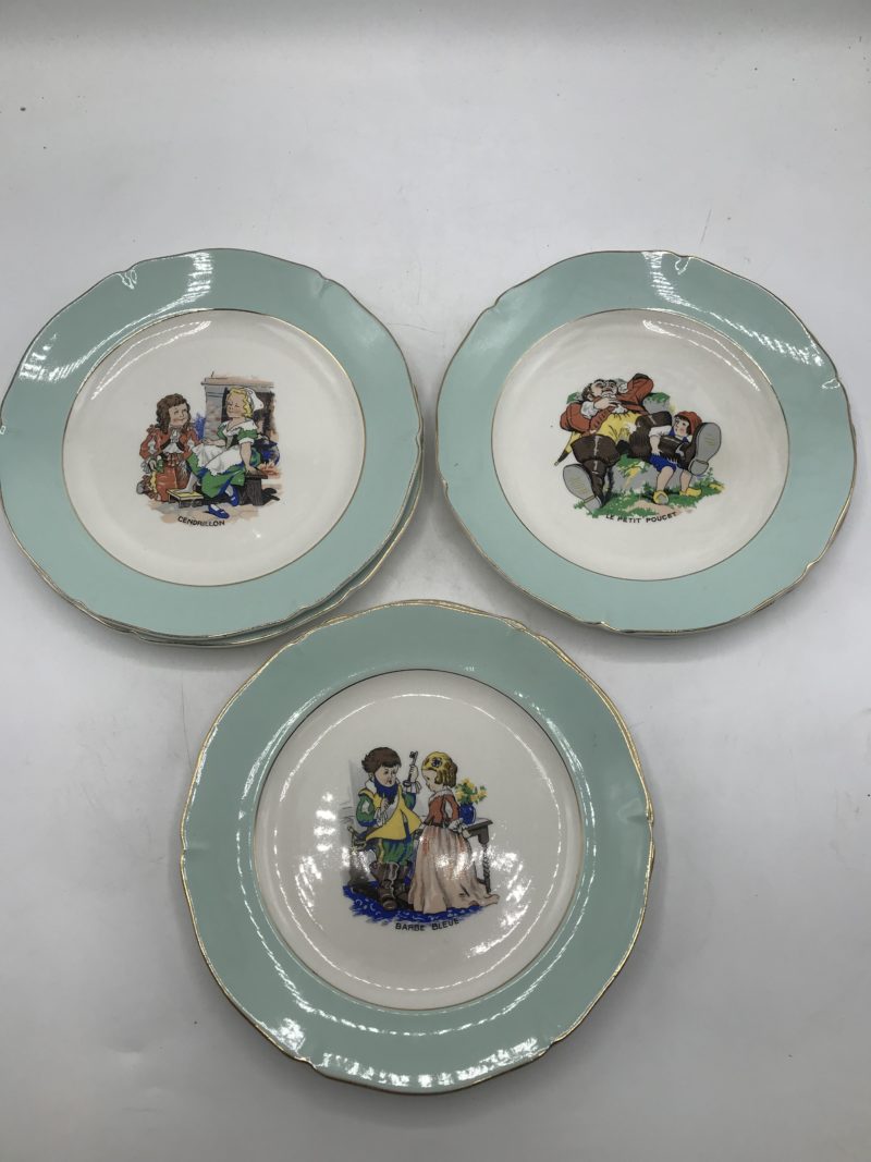 Service 12 assiettes et 1 plat de service St Amand 1930 – Image 5