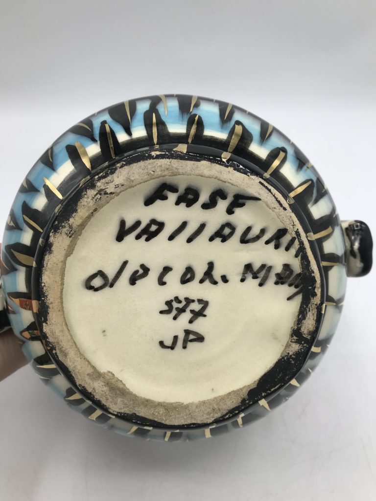 Prix Vase Vallauris Signe Estimation