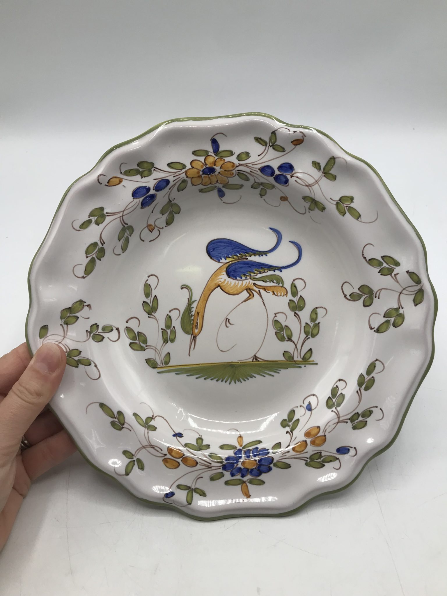 Composition de 6 assiettes Moustiers, Gien, St Amand - Ressourcerie ...