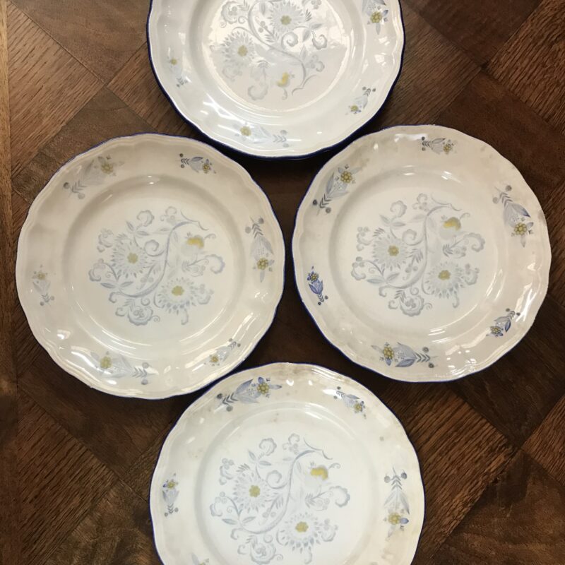 lot de 4 assiette Lunéville