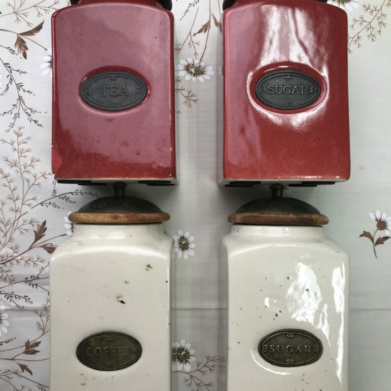 lot de 4 lot céramique vintage