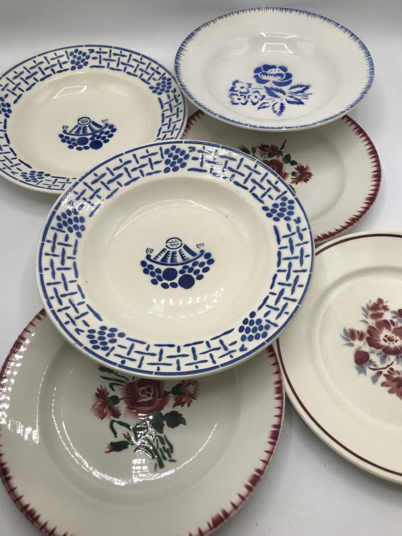 lot de 6 assiettes Sarreguemines