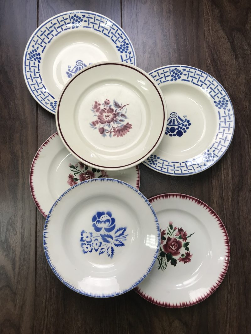 lot de 6 assiettes Sarreguemines