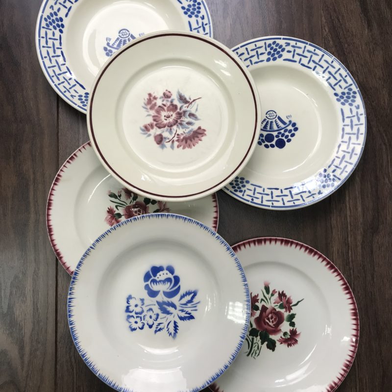 lot de 6 assiettes Sarreguemines