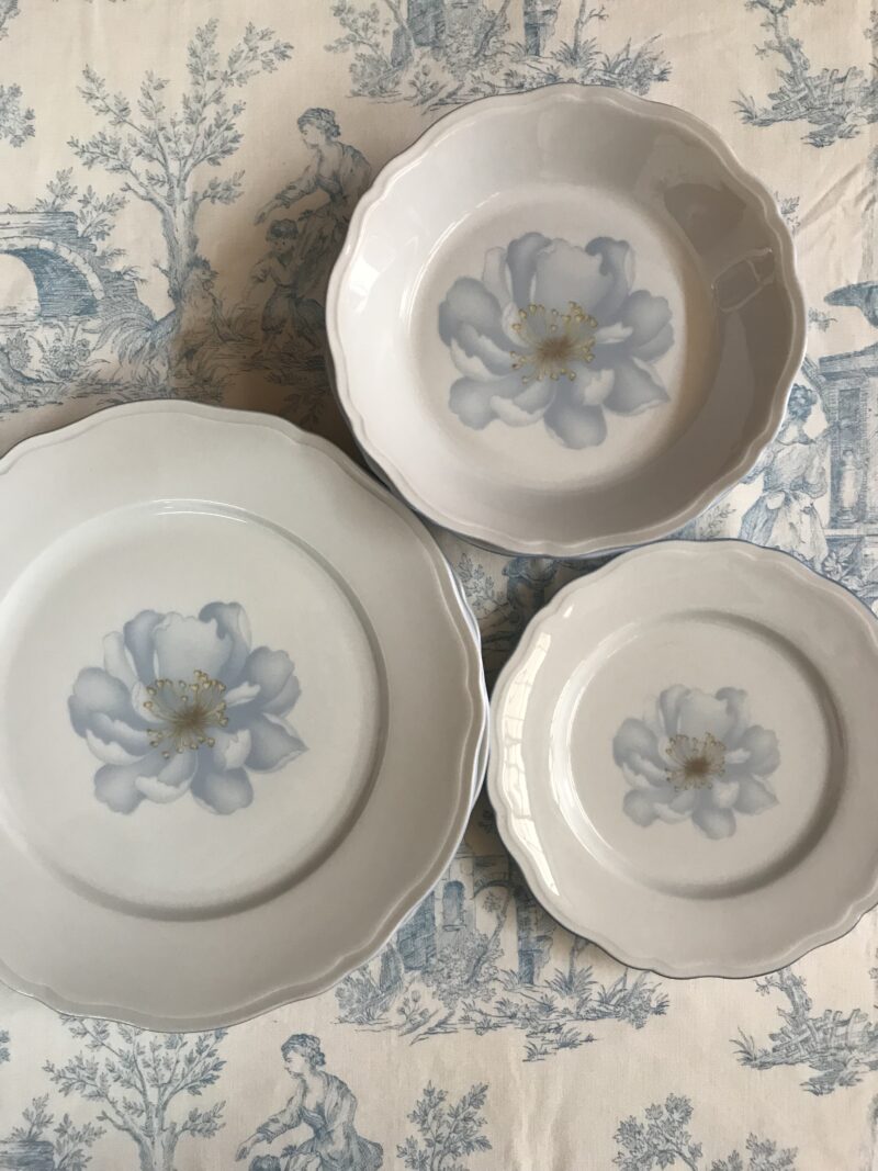 lot de 8 assiettes Lourioux