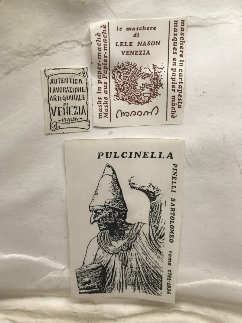 masque vénition Polichinelle Pulcinella