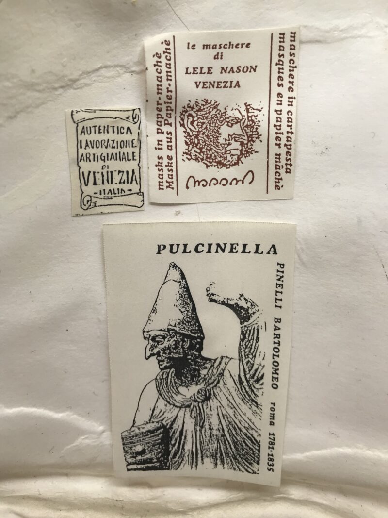 masque vénition Polichinelle Pulcinella