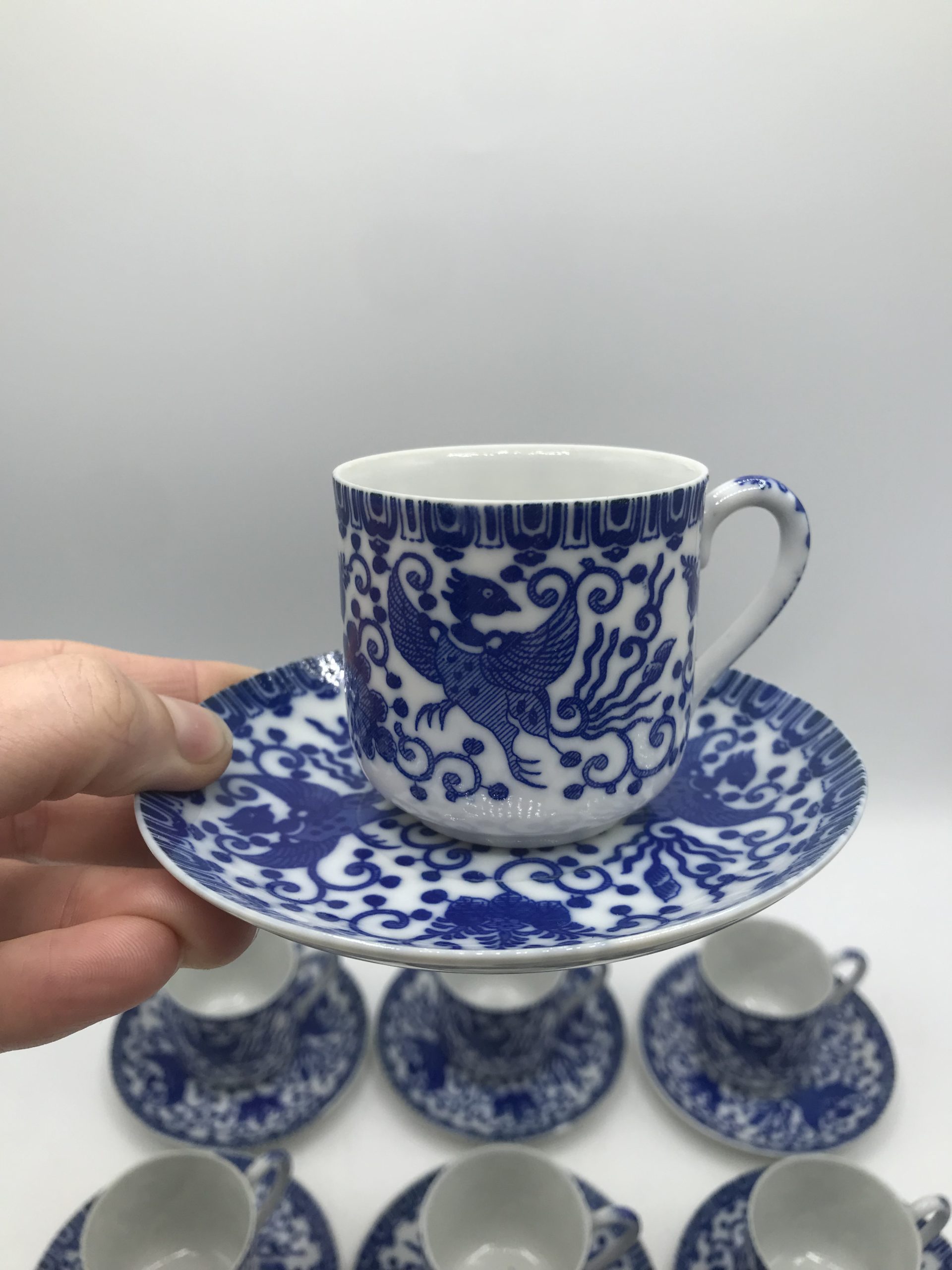 Service à thé japonais phénix 10 pièces - Ressourcerie Histoires Sans Fin