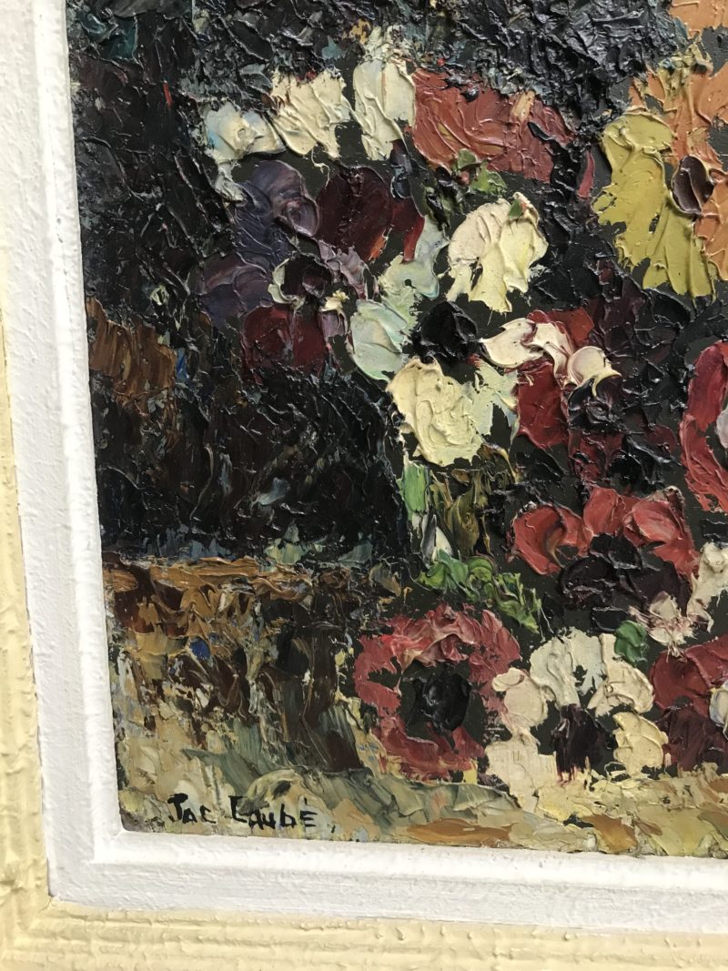 Tableau bouquets de fleurs signée Jac Laubé – Image 3