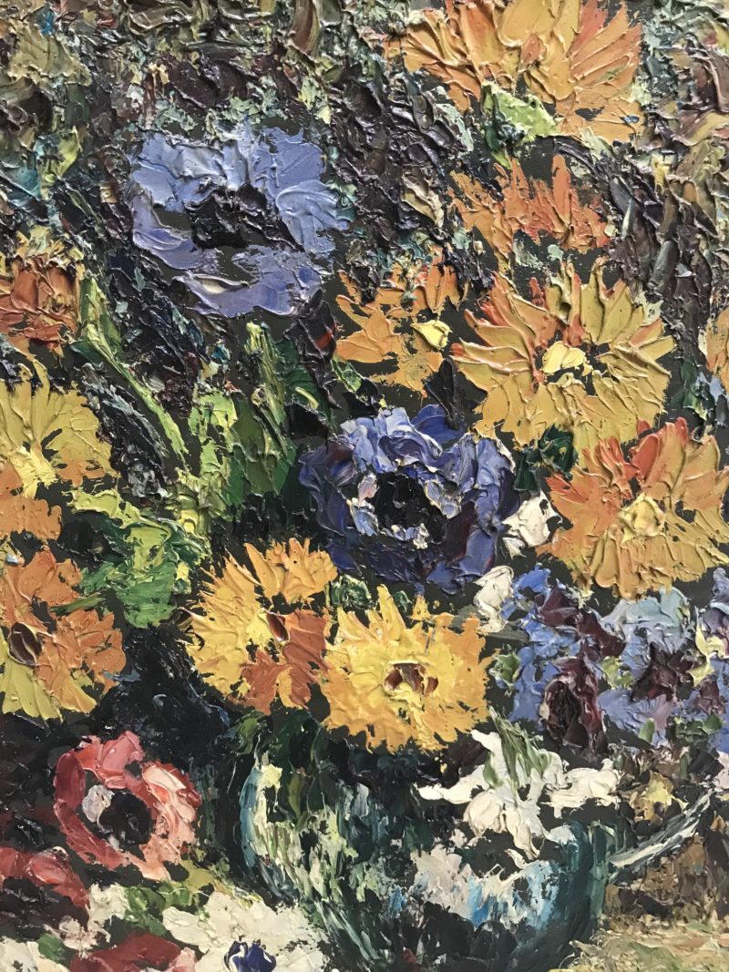 Tableau bouquets de fleurs signée Jac Laubé – Image 4