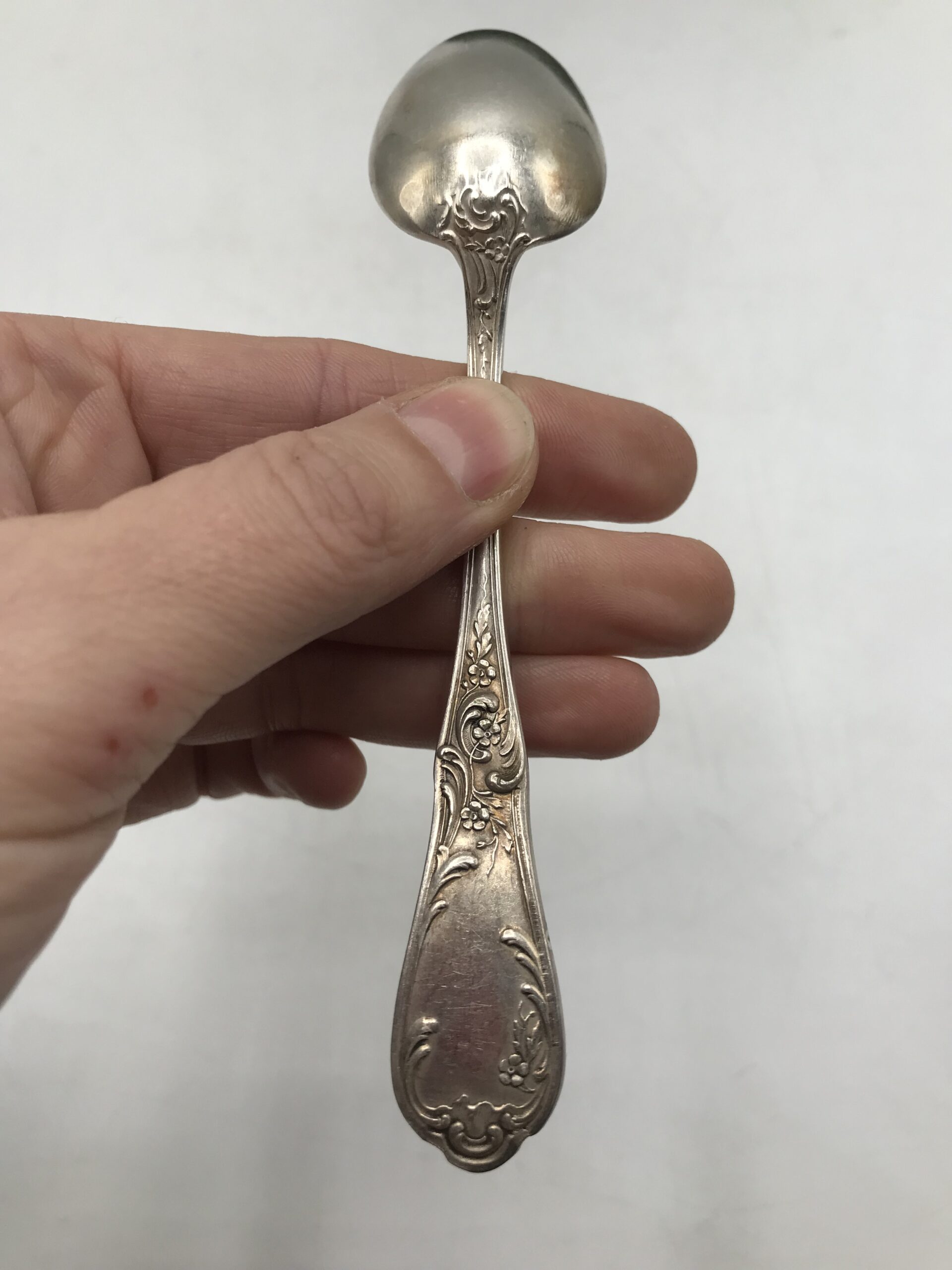 Petite cuillère argent inox 10,5 cm pour verrine