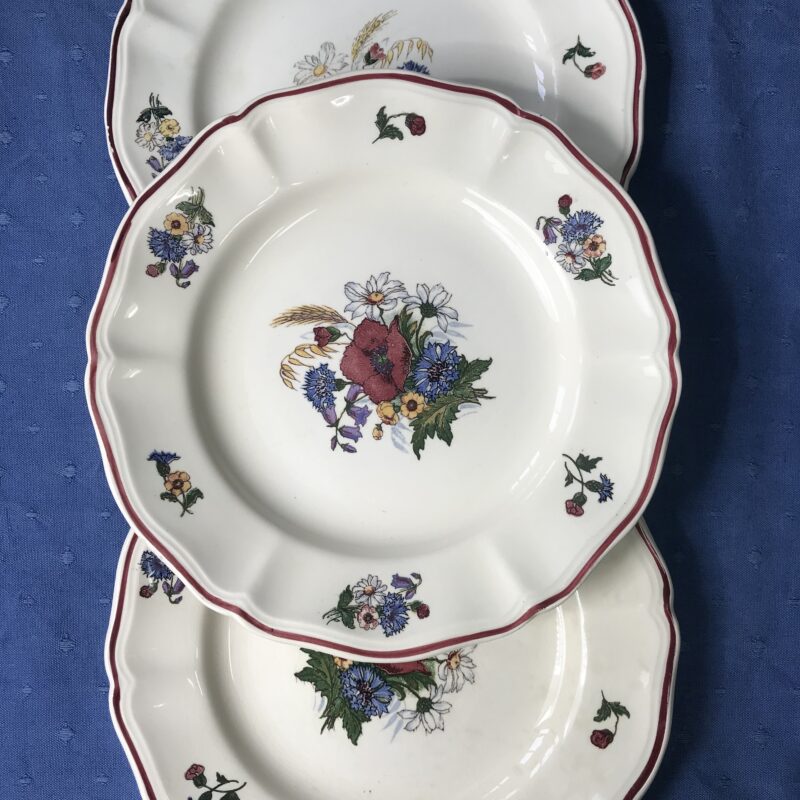 lot de 3 assiettes Sarreguemines Agreste