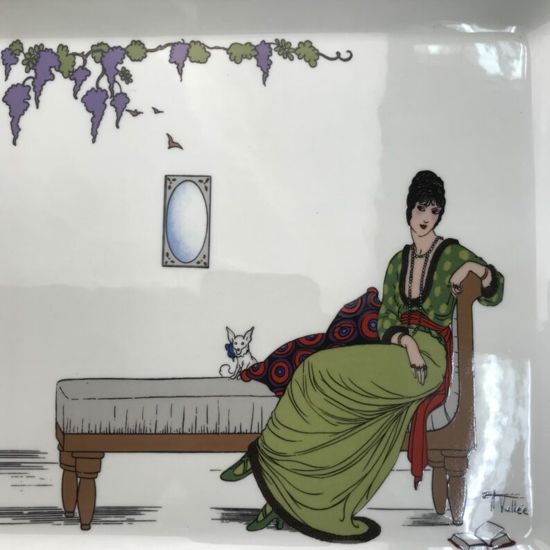 Plat à cake Villeroy et Boch design 1900