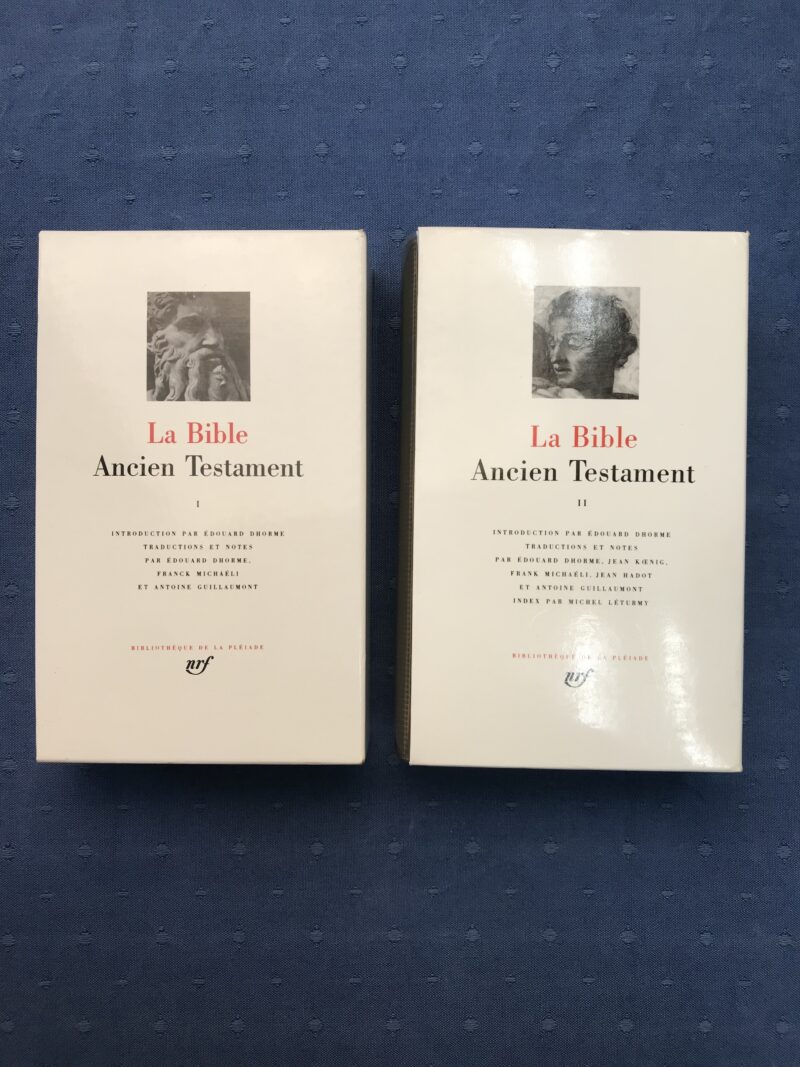 La bible ancien testament 1 et 2 de la pléiade