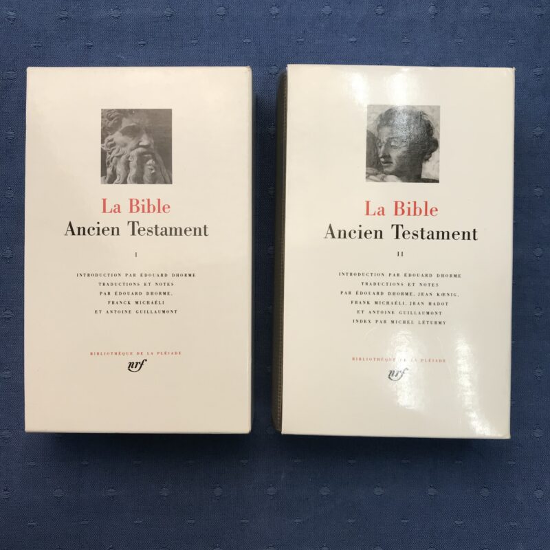 La bible ancien testament 1 et 2 de la pléiade