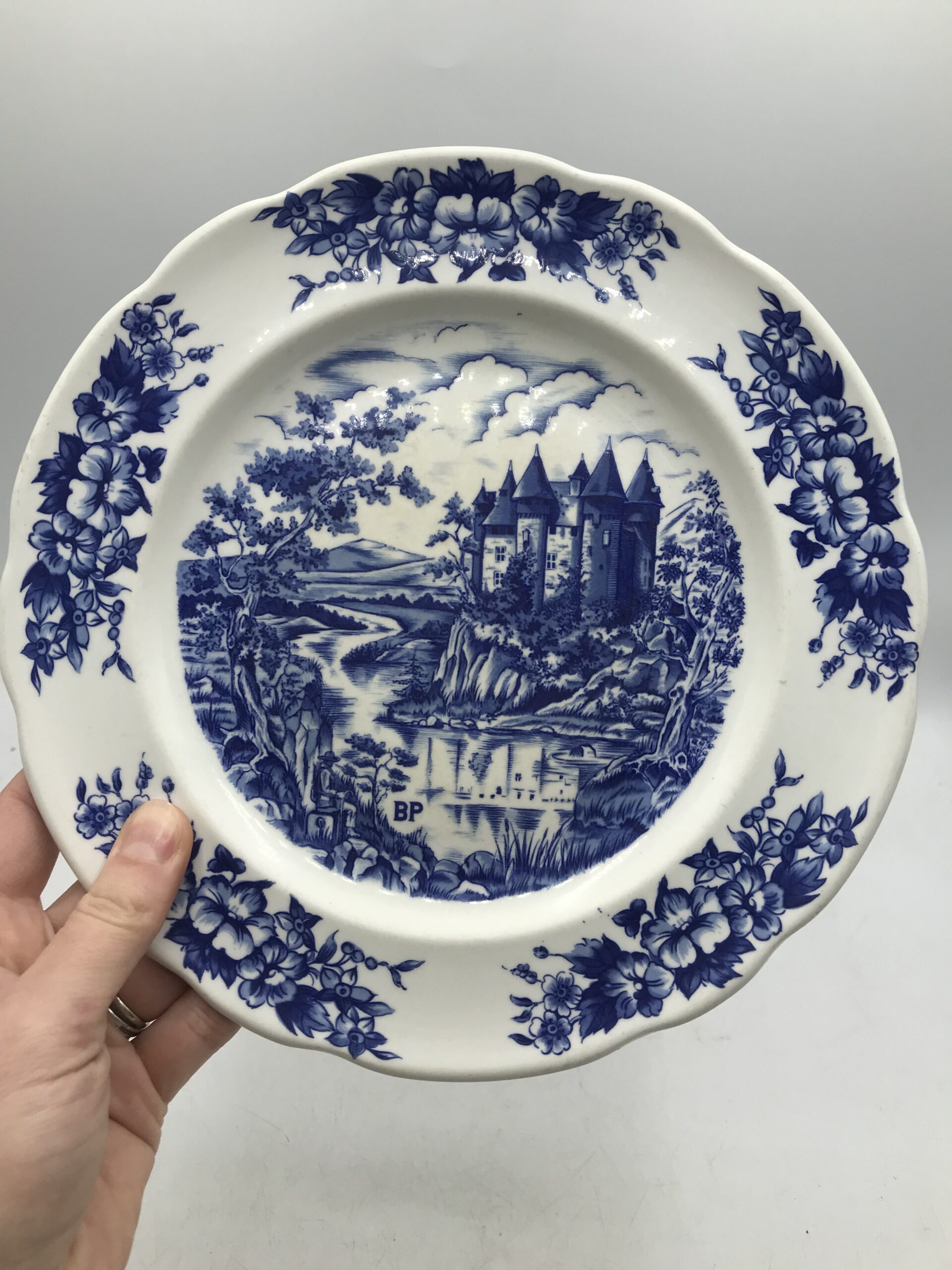 Lot de 6 assiettes Biarré bleu