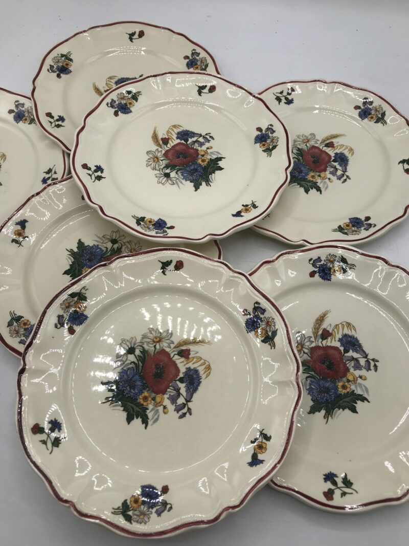 Lot de 7 petites assiettes Sarreguemines “Agreste” – Image 6