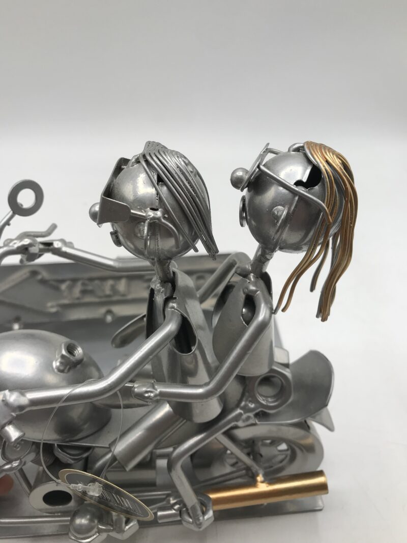 Support bouteille couple moto biker – Image 7