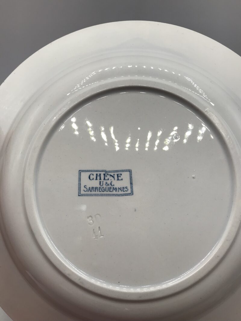 Lot de 4 assiettes creuses Sarreguemines "Chène" – Image 3