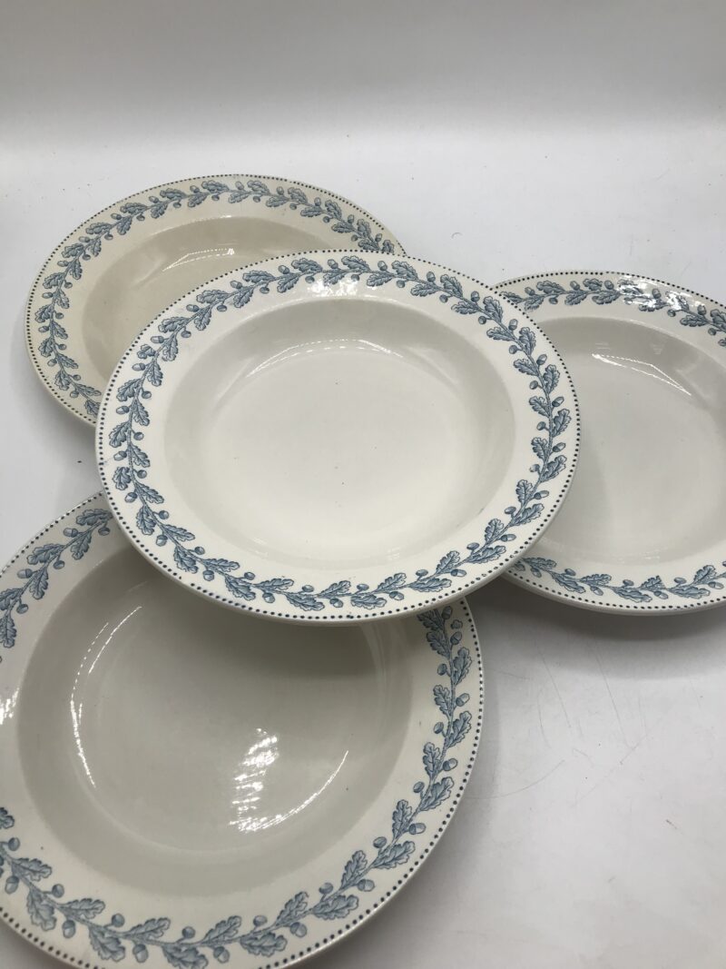 Lot de 4 assiettes creuses Sarreguemines "Chène" – Image 7