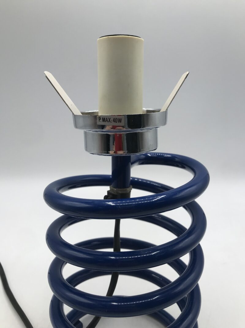 Lampe ressort métal chromé 1970 – Image 3