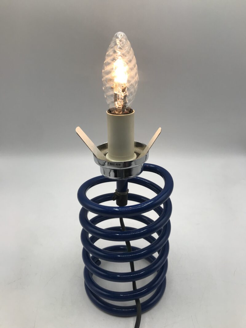 Lampe ressort métal chromé 1970 – Image 5
