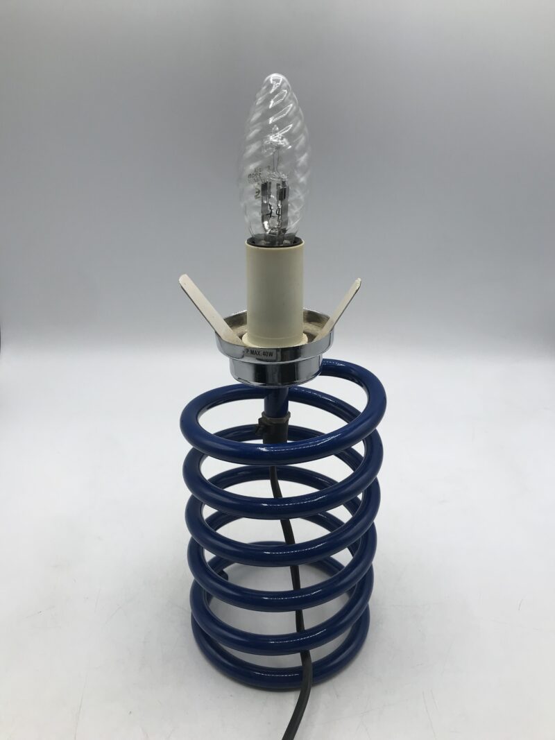 Lampe ressort métal chromé 1970 – Image 6